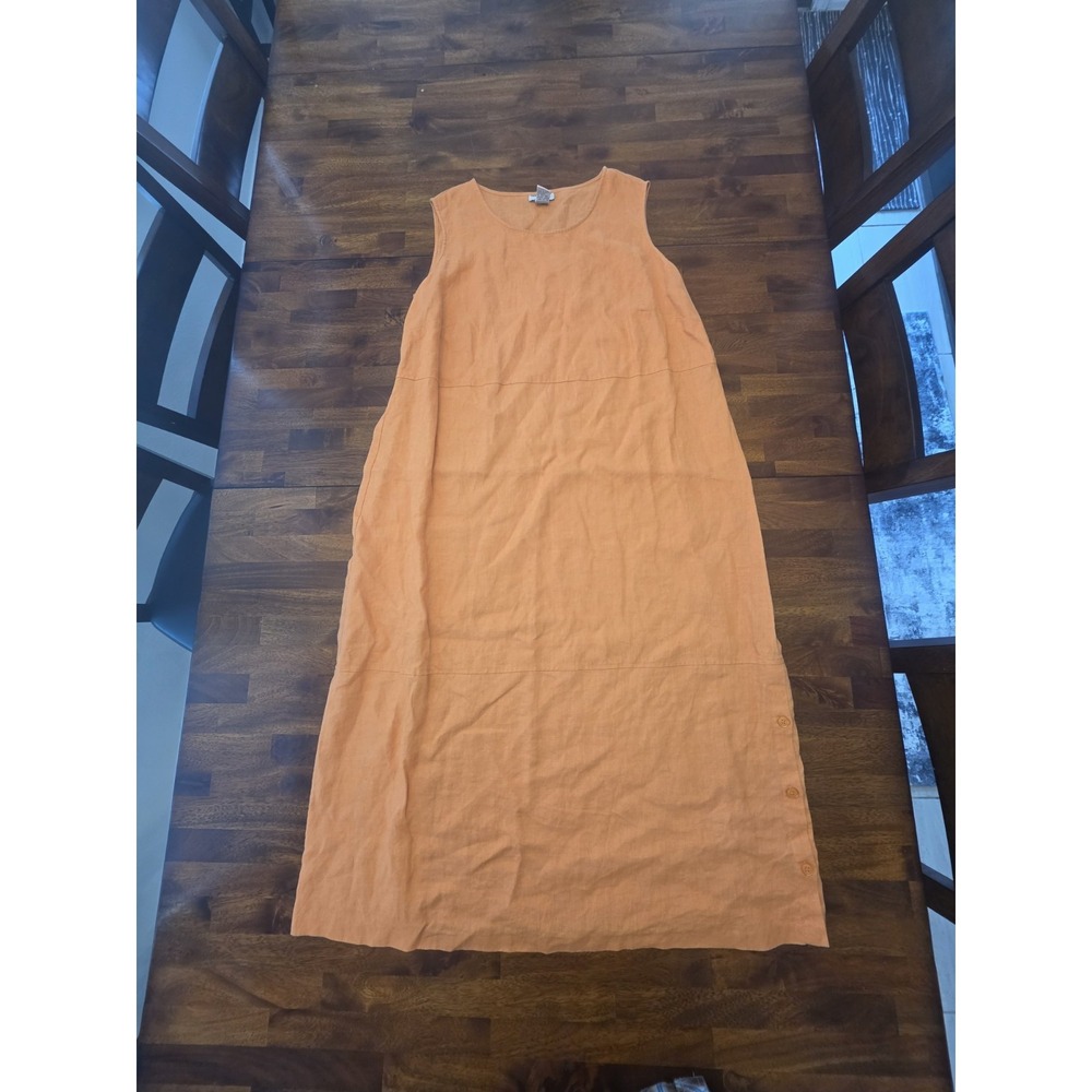 2 Bridgewater Studio Womens Linen Lomg Dress‎ Size 22 One Orange One Green